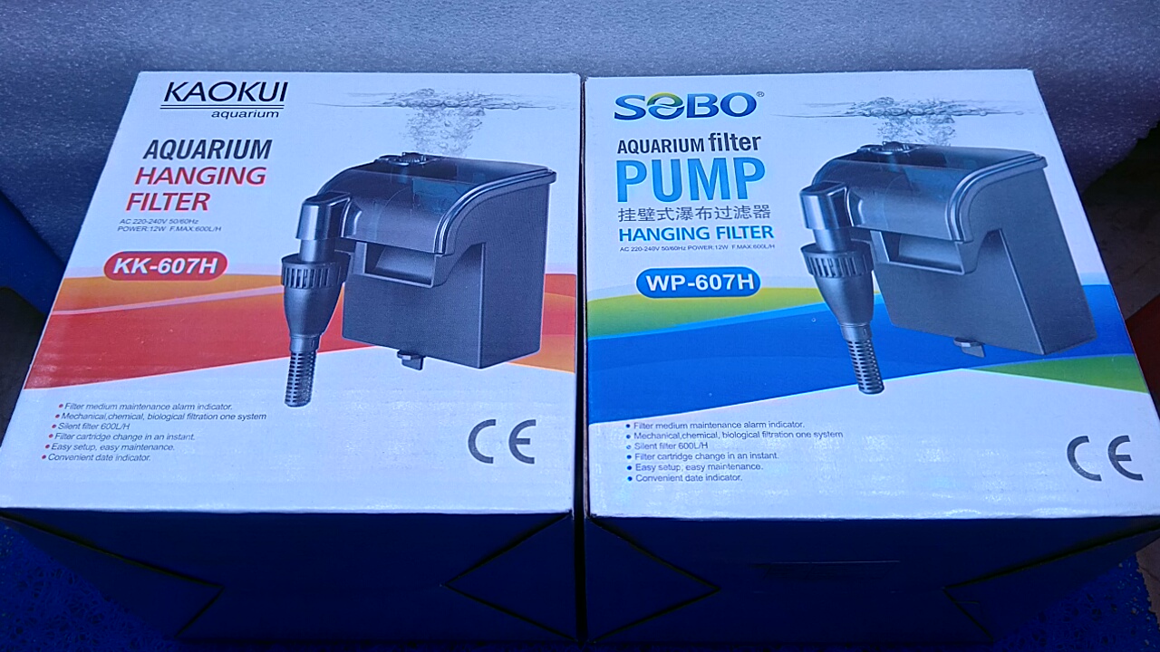 Bộ lọc nước treo vách bể cá. [Kaokui-Sobo]