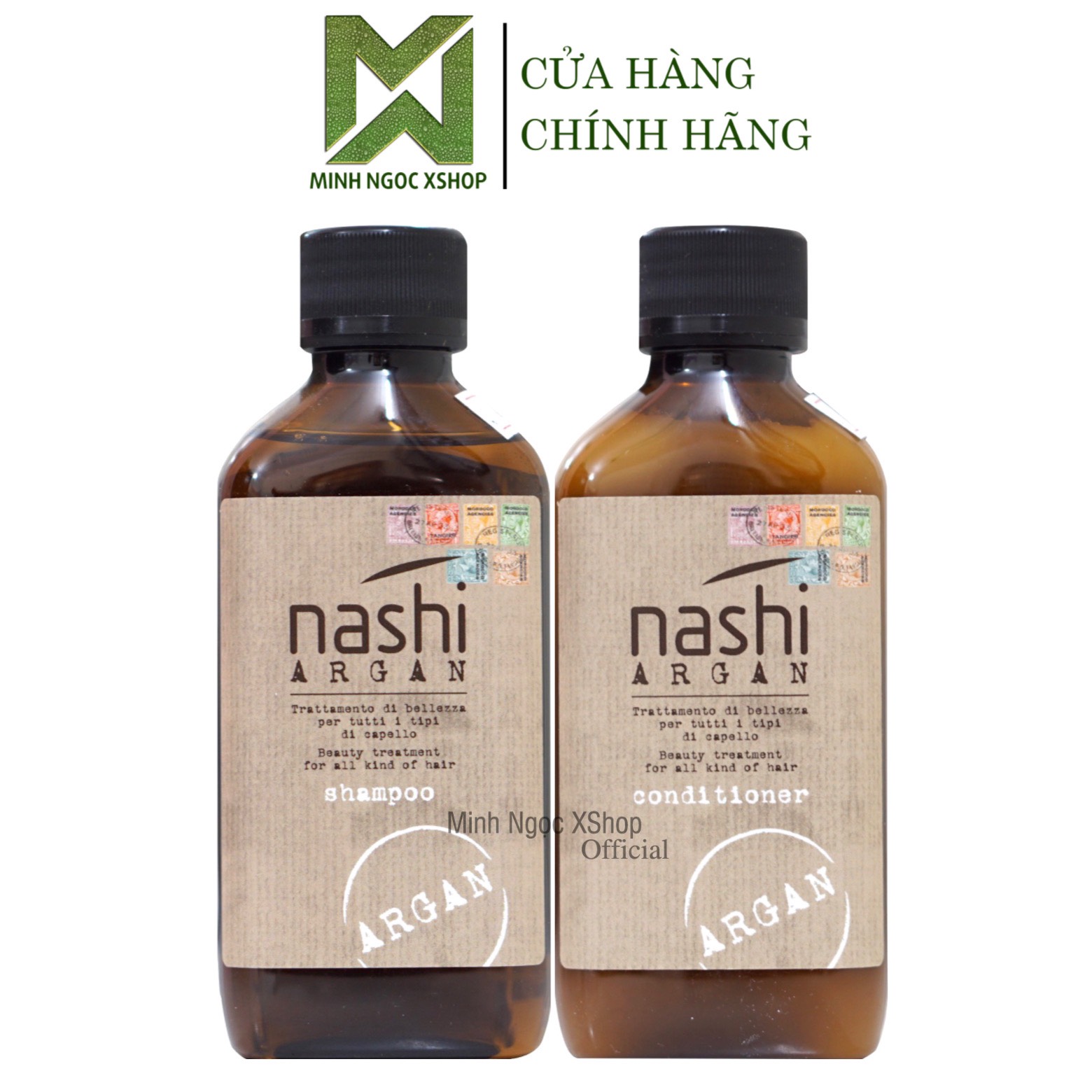 Dầu gội xả phục hồi hư tổn Nashi Argan 200ML