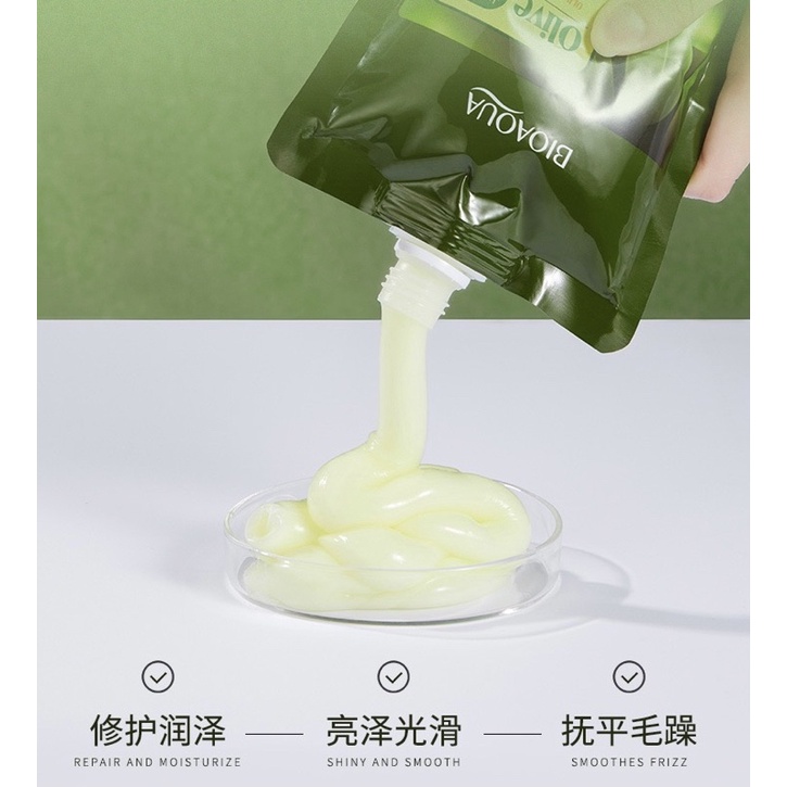 Mặt Nạ Ủ Tóc Olive Bioaqua