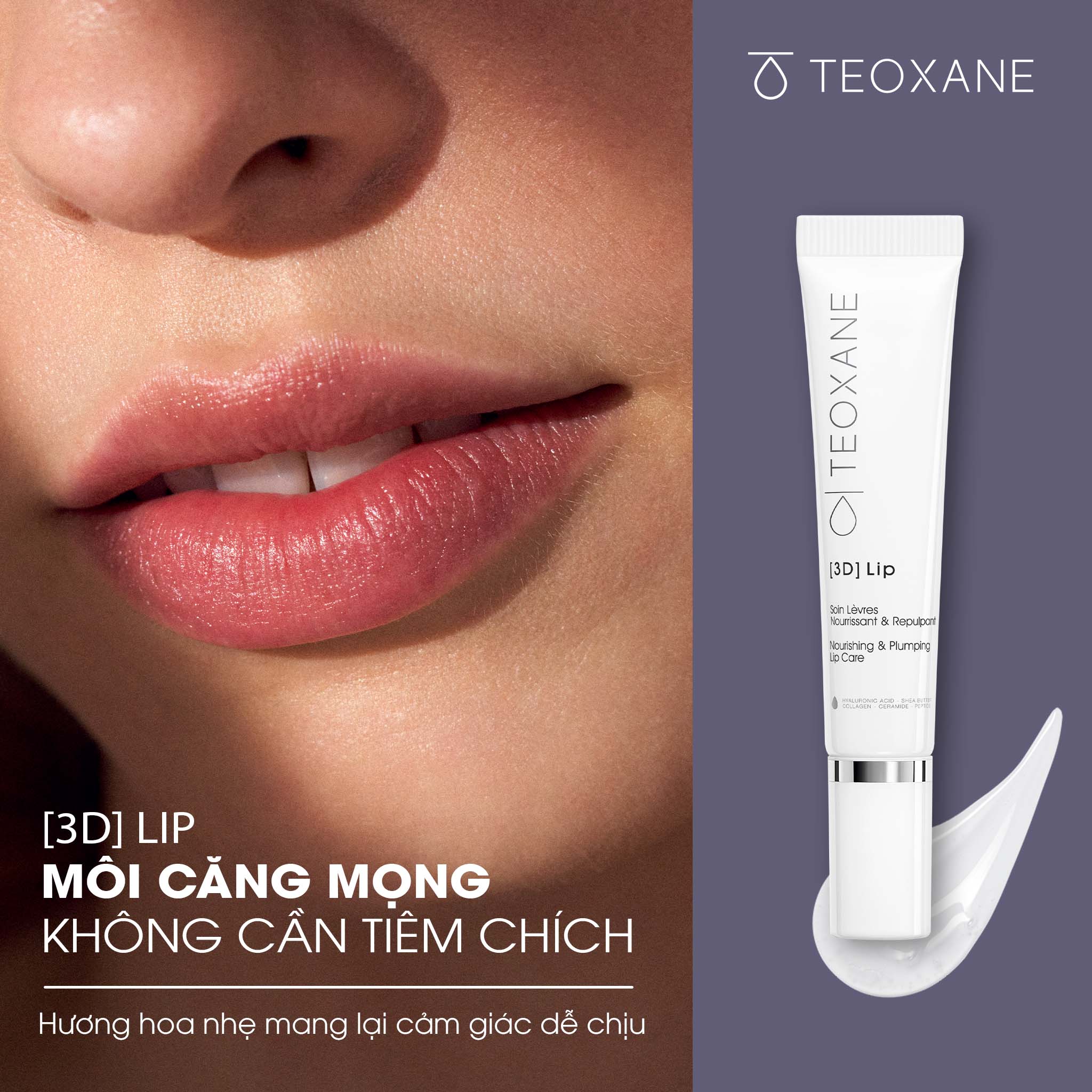 Son dưỡng làm căng đầy môi Teoxane 3D LIP (10ml)