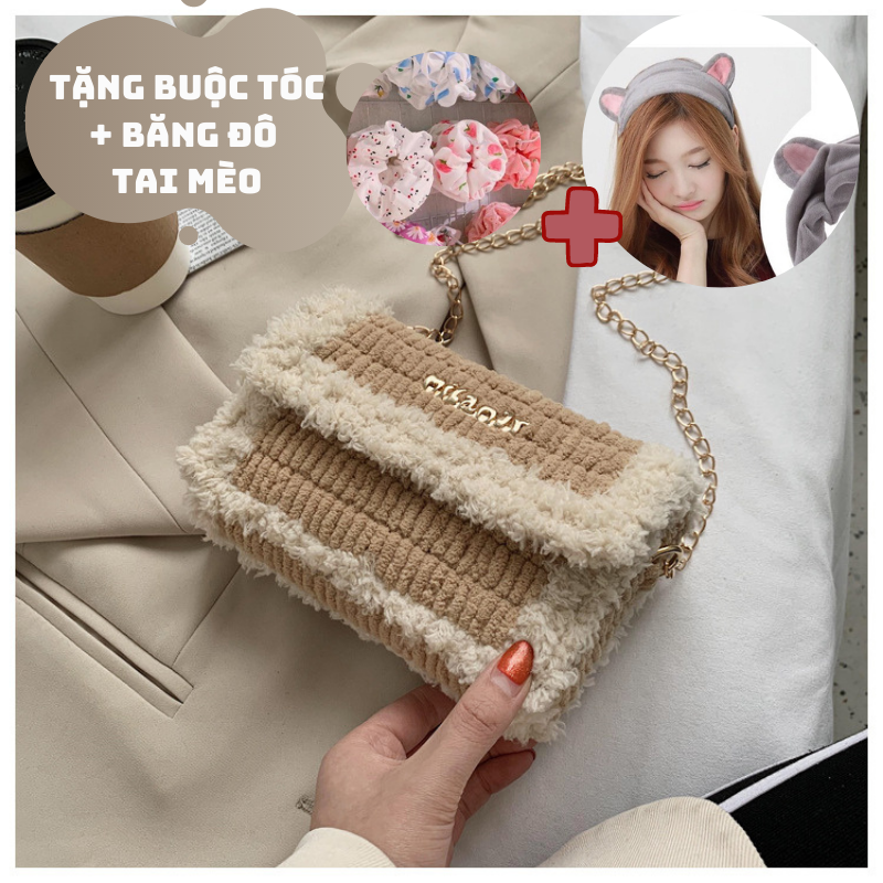Túi xách len tự đan - Túi len handmade tự đan (Có video hướng dẫn + Có thể nhờ Shop đan)