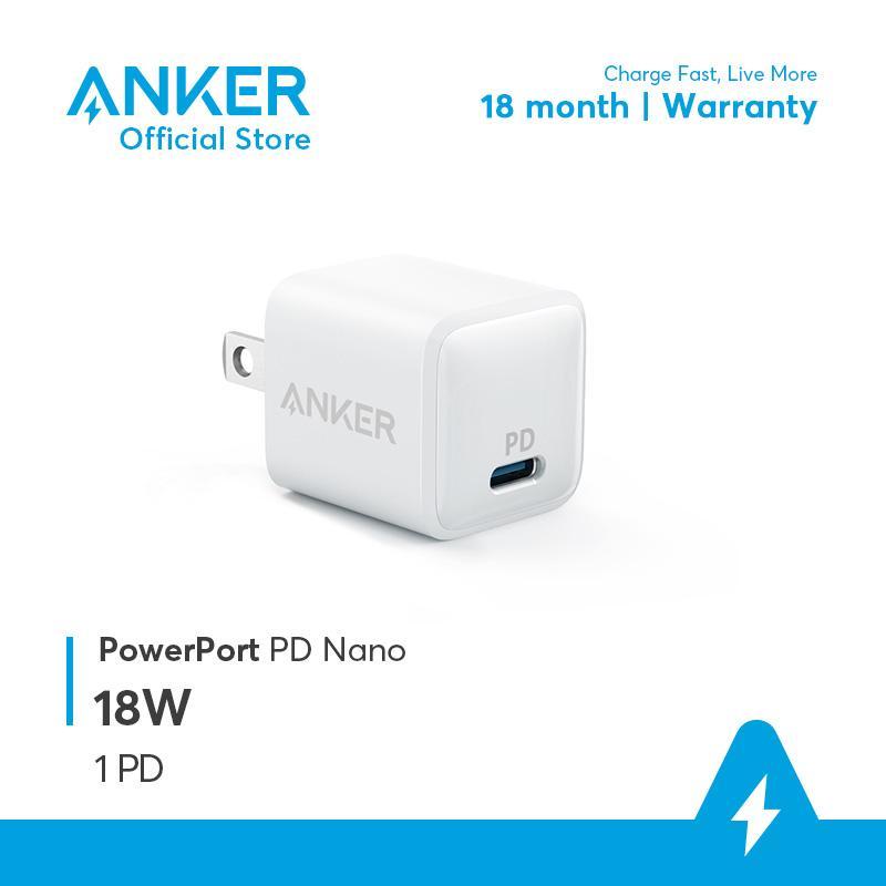 Sạc ANKER PowerPort PD Nano 18W 1 cổng USB-C PD - A2716