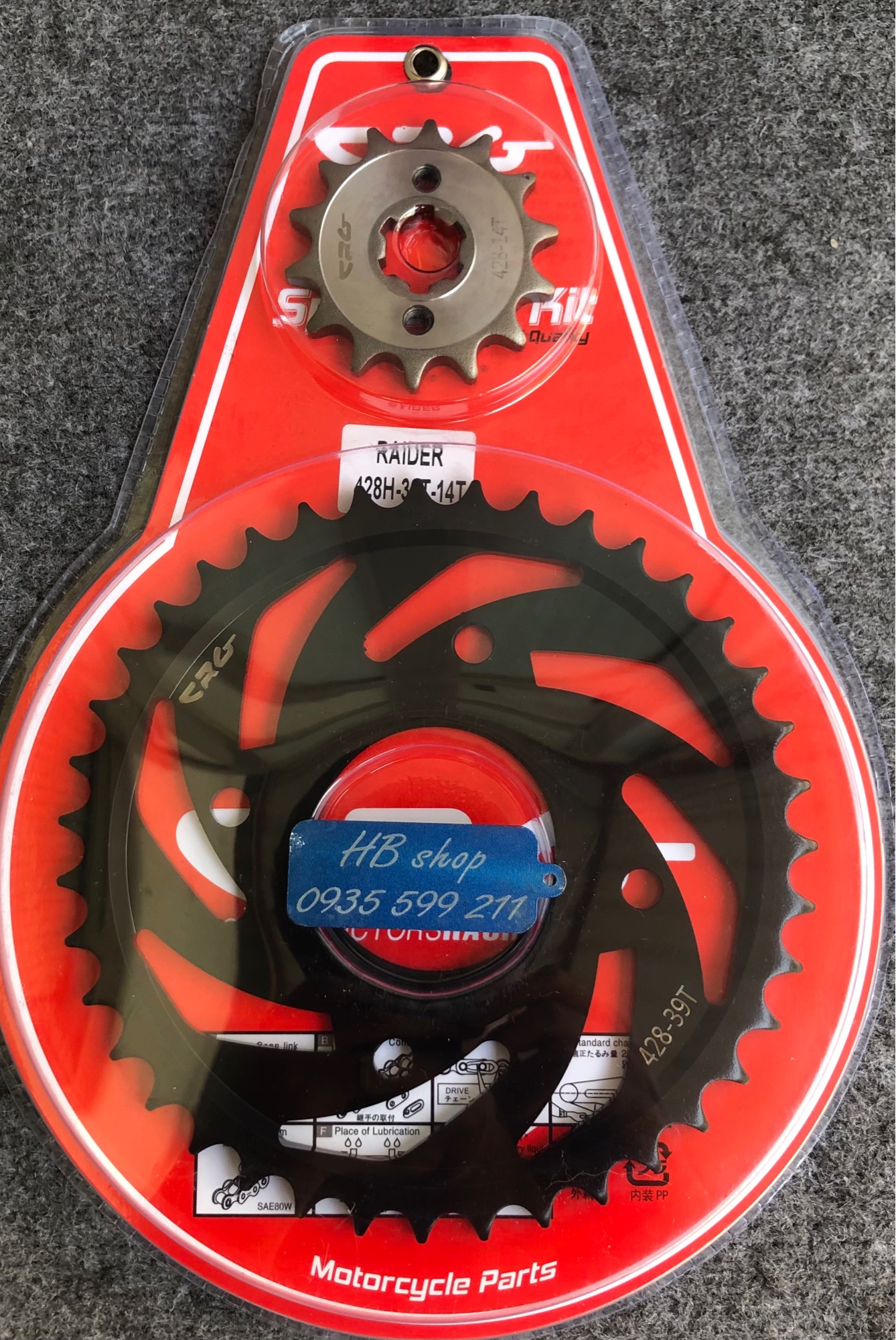 Nhông dĩa crg xe raider satria