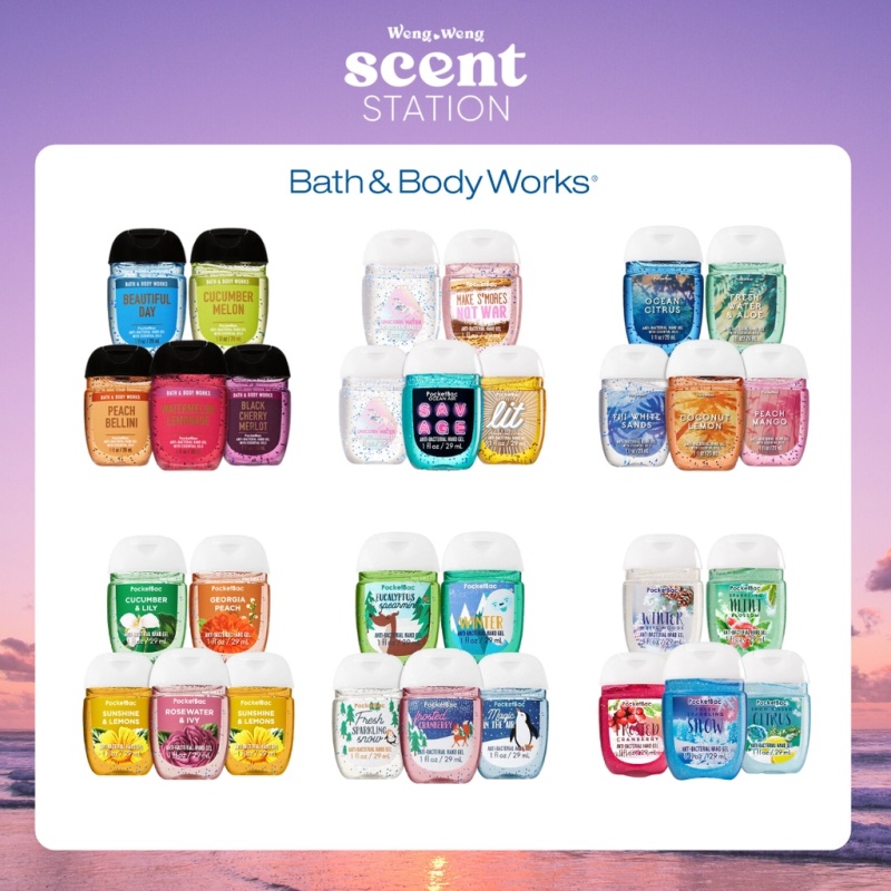 (Được chọn mùi) Gel rửa tay Bath & Body Works / Victorias Secret Hand Santinizer 29ml / 30ml cao cấp