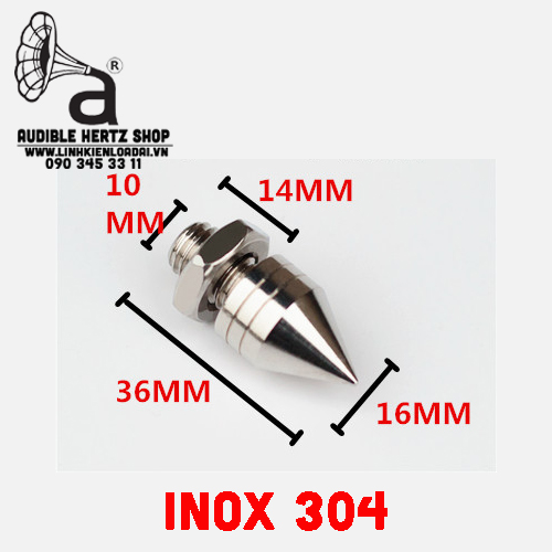 Chân đinh chén hứng bằng Inox 304