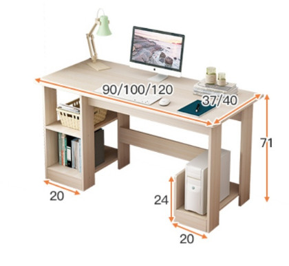 Bàn làm việc, bàn văn phòng, bàn liền kệ đa năng - B69