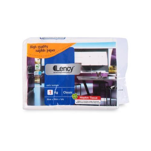 ▲✺┇  Khăn giấy ăn Lency Napkin 33cm 1 kg