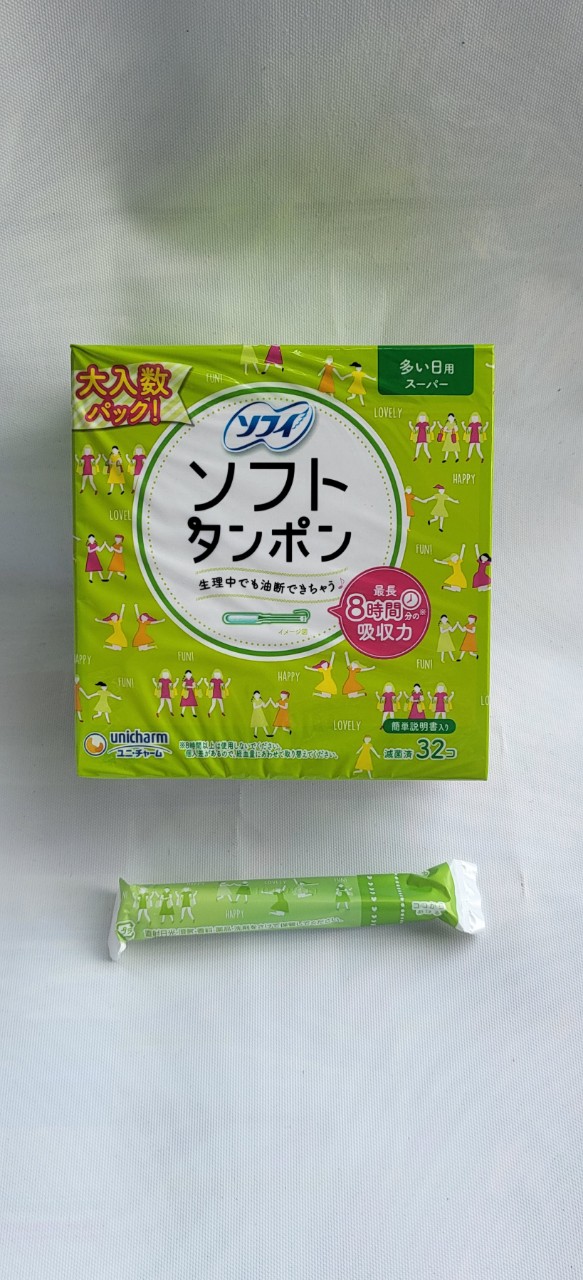 Tampon Unicharm ( ống nhựa ) lẻ 1 cái
