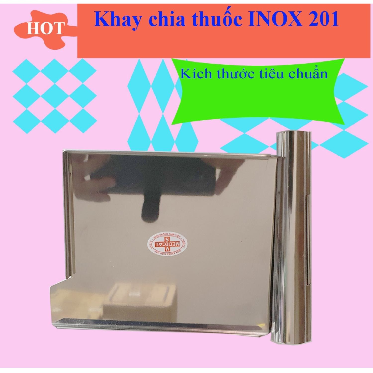 Khay Chia Đếm Liều Thuốᴄ Inox 201