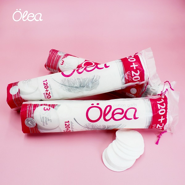 Combo 3 bông tẩy trang Olea cotton pad 140 miếng