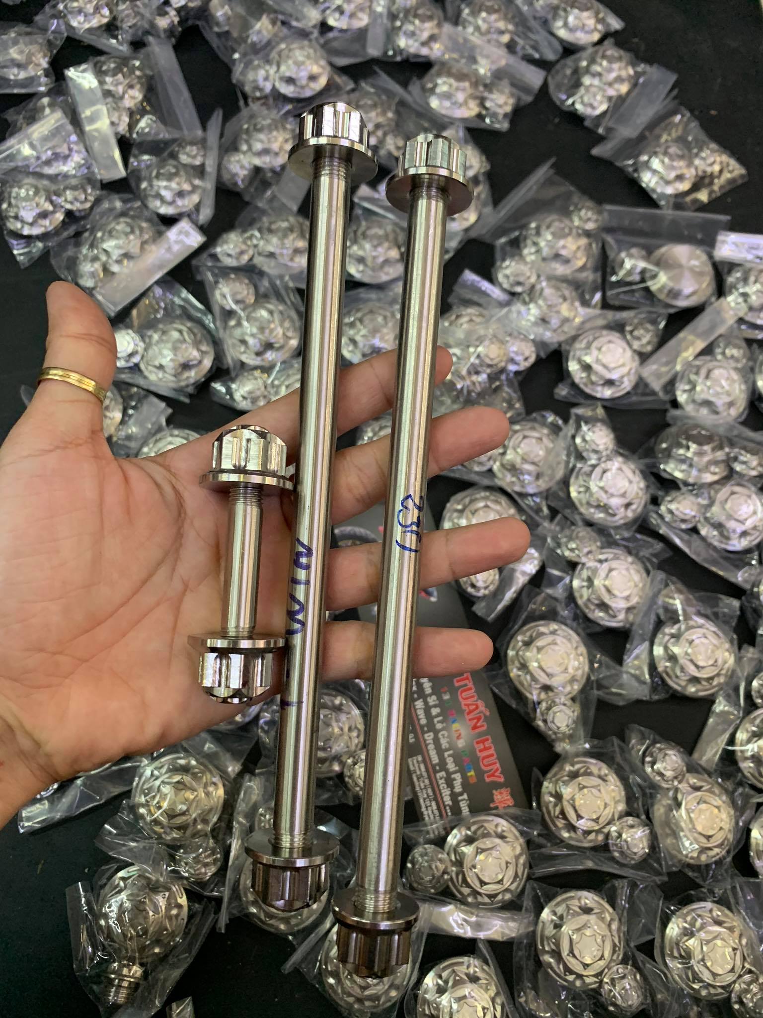 Cốt Tán Bít Salaya Inox 304 , cốt 10ly 12ly 14ly , cốt chân phuộc salaya gắn Honda Yamaha Suzuki