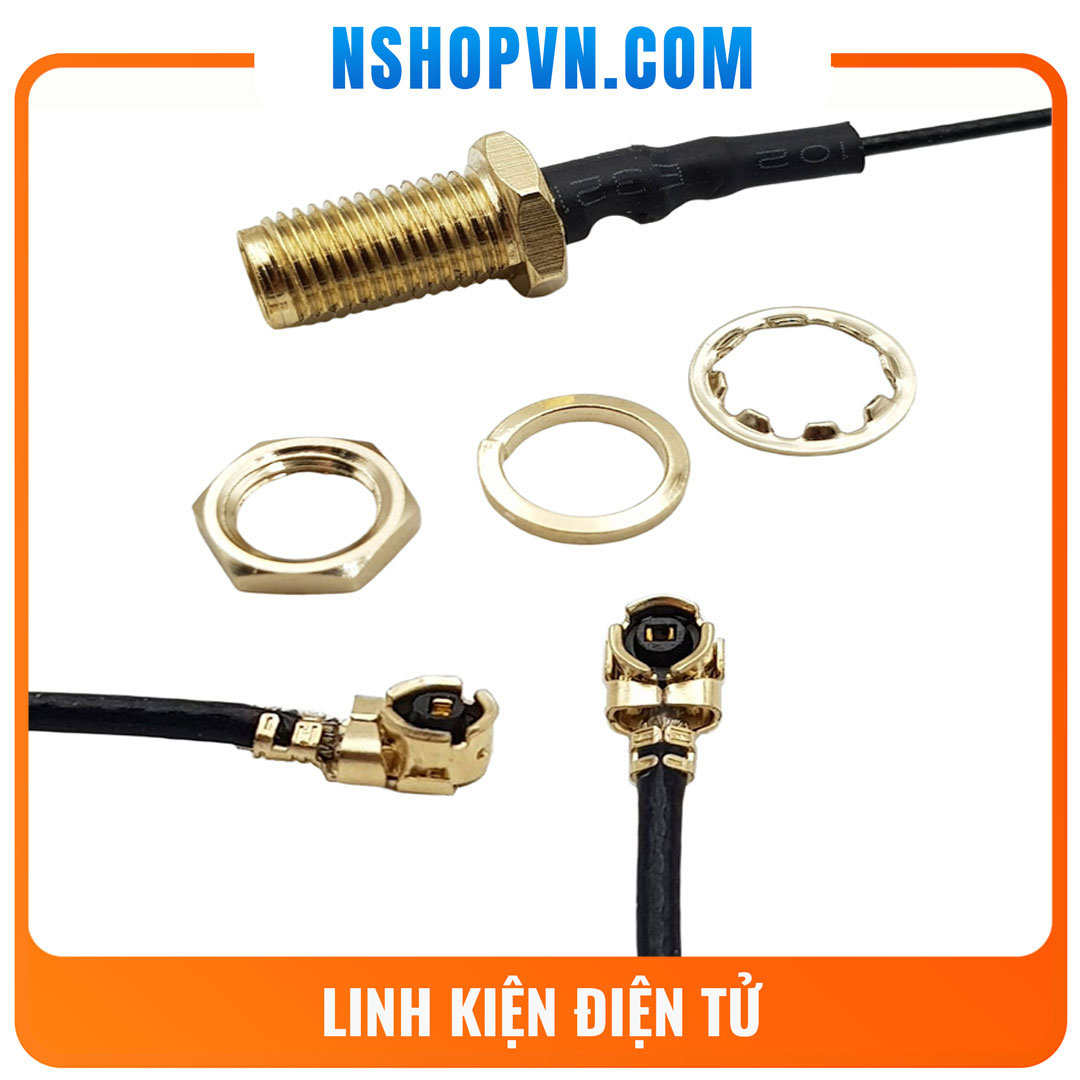 Cáp chuyển đổi IPEX U.FL sang SMA cái dài 15cm