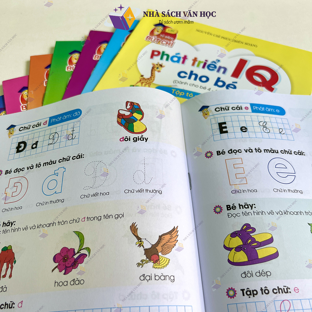 Sách - Phát Triển IQ Cho Bé - Dành Cho Bé 4-5 Tuổi (Túi 8 Cuốn)