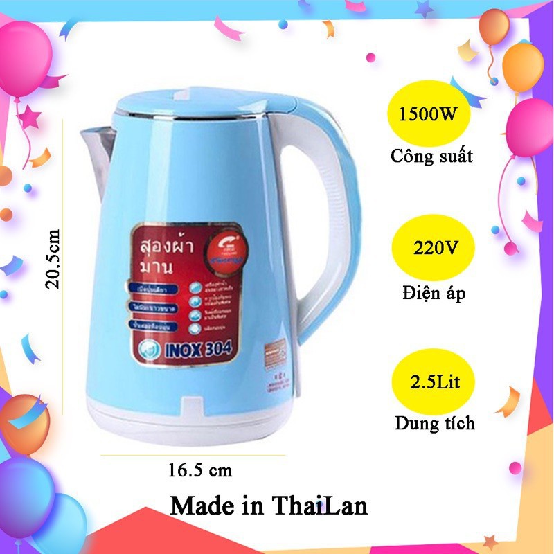 [HÀNG TỐT - GIẢM THÊM 8%] Ấm nước siêu tốc- Ấm đun nước siêu tốc - Bình đun nước siêu tốc 1.8L 1500W