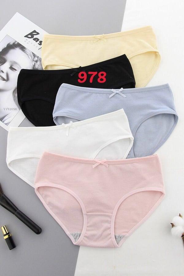 Quần lót cotton nữ đính nơ