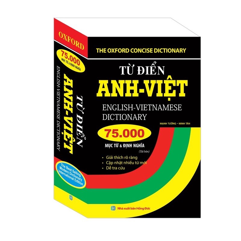 Sách - từ điển anh việt 75000 mục từ và định nghĩa