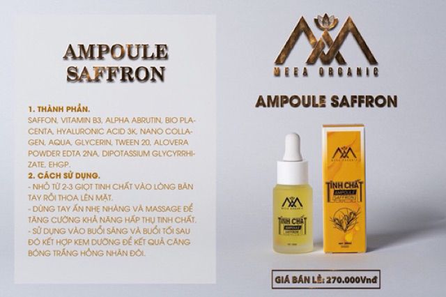 [HCM]Serum Tinh Chất Cá Hồi Ampoule safron