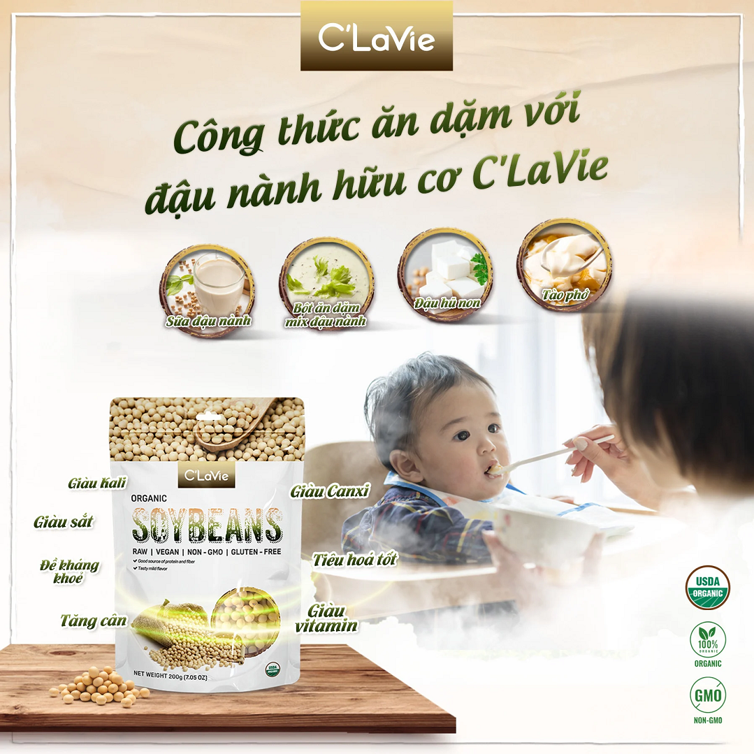 C'LaVie Organic Soy beans 200g