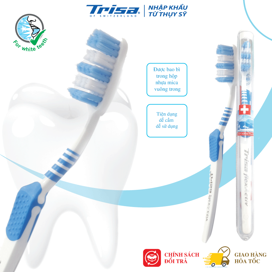 Combo 2 Bàn Chải Đánh Răng Trisa FlexActiv