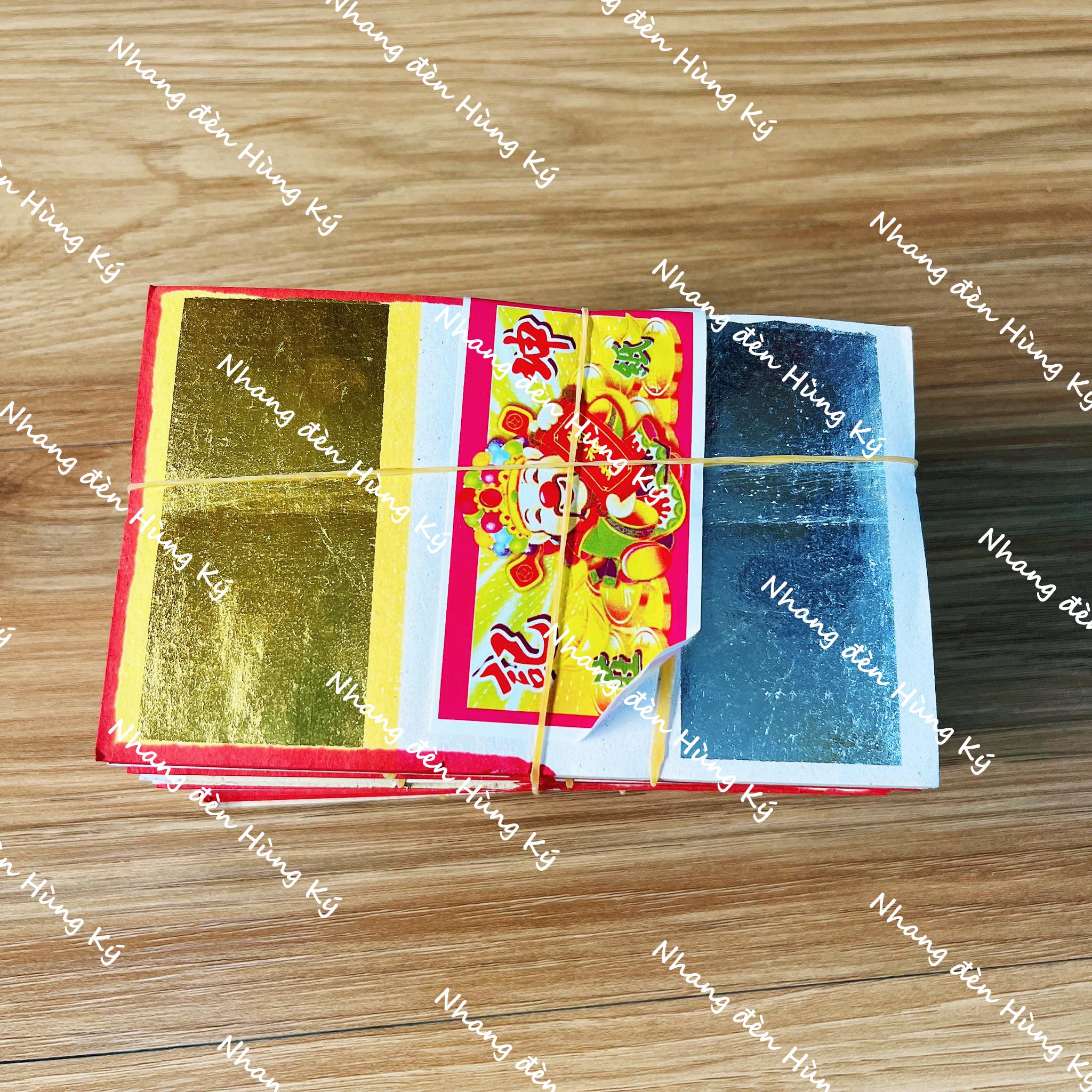 {1 xấp} Giấy cúng vàng bạc 2 đầu