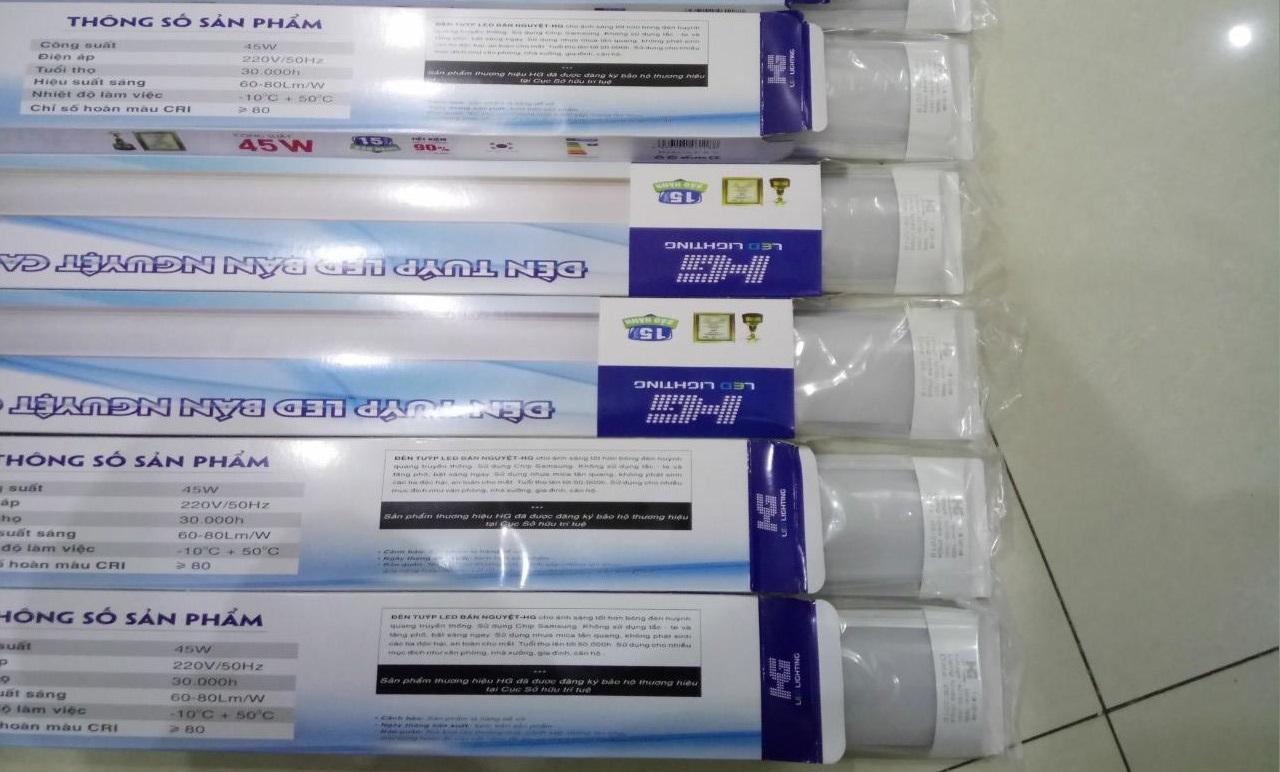 Combo 5 bộ đèn tuýp led bán nguyệt 12m 45w siêu sáng