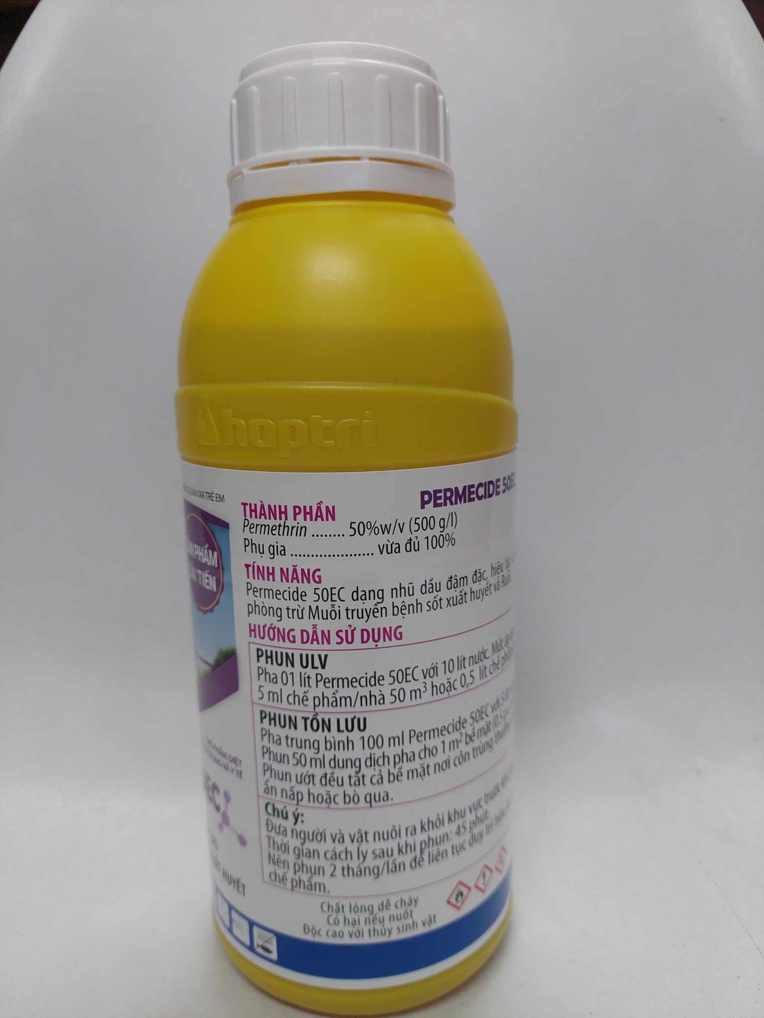 (Chính hãng) Thuốc diệt Muỗi và côn trùng y tế Permecide 50EC 1 Lít