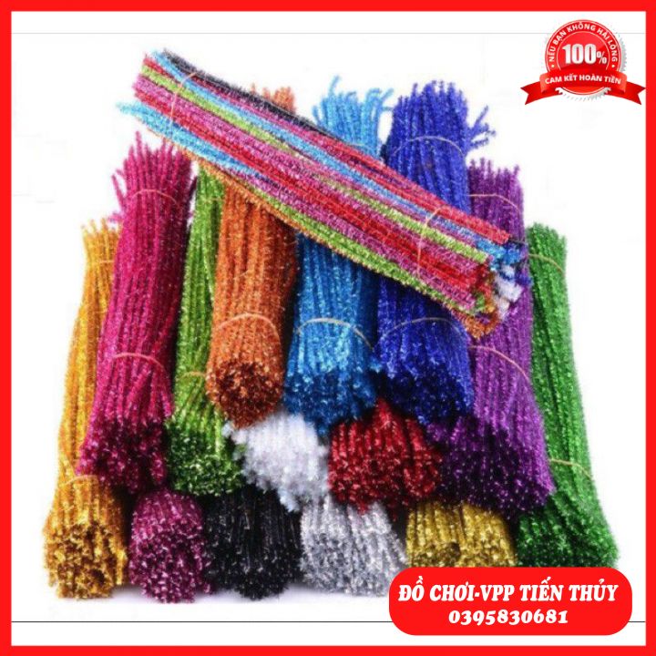 Sét 100 sợi kẽm xù,sợi kim tuyến