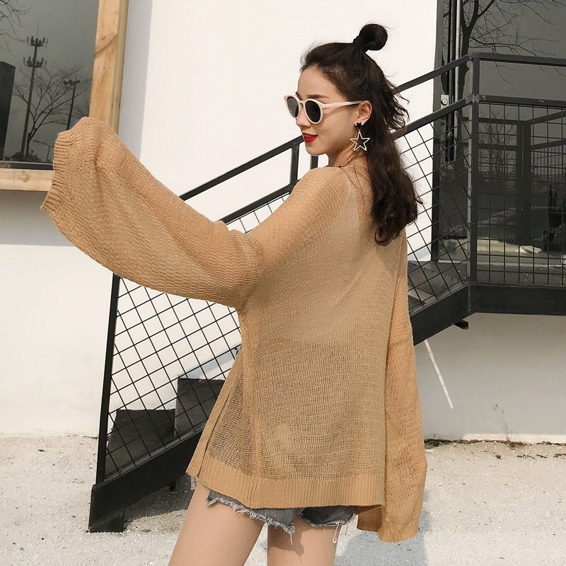 Áo khoác len tăm mỏng nhẹ cực sang