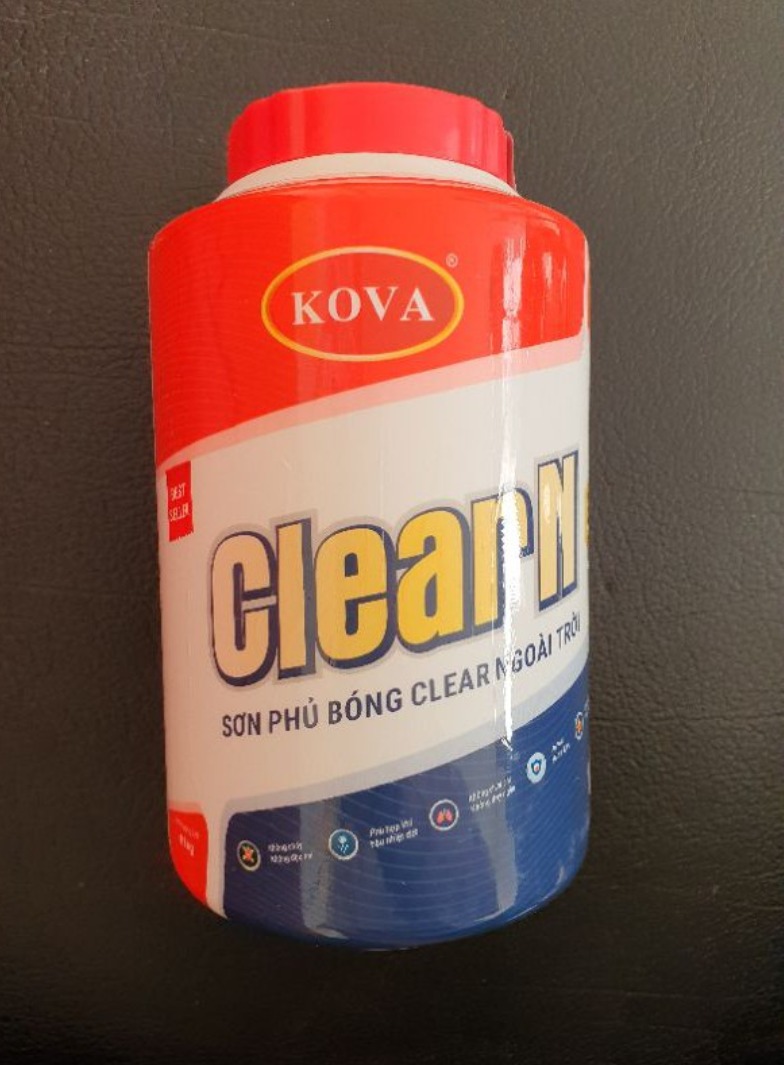 SƠN PHỦ BÓNG CLEAR NGOÀI TRỜI 1kg Son Kova