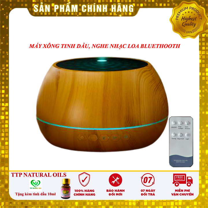 Steaming Machine essential oil ultrasonic with bluethooth speaker music player Super, nebulizer diffuser save power, capacity 1000ml, warranty 1 year