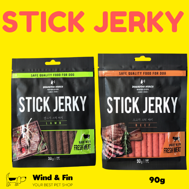 Snack Cho Chó- BOWWOW Stick Jerky vị Bò 90g
