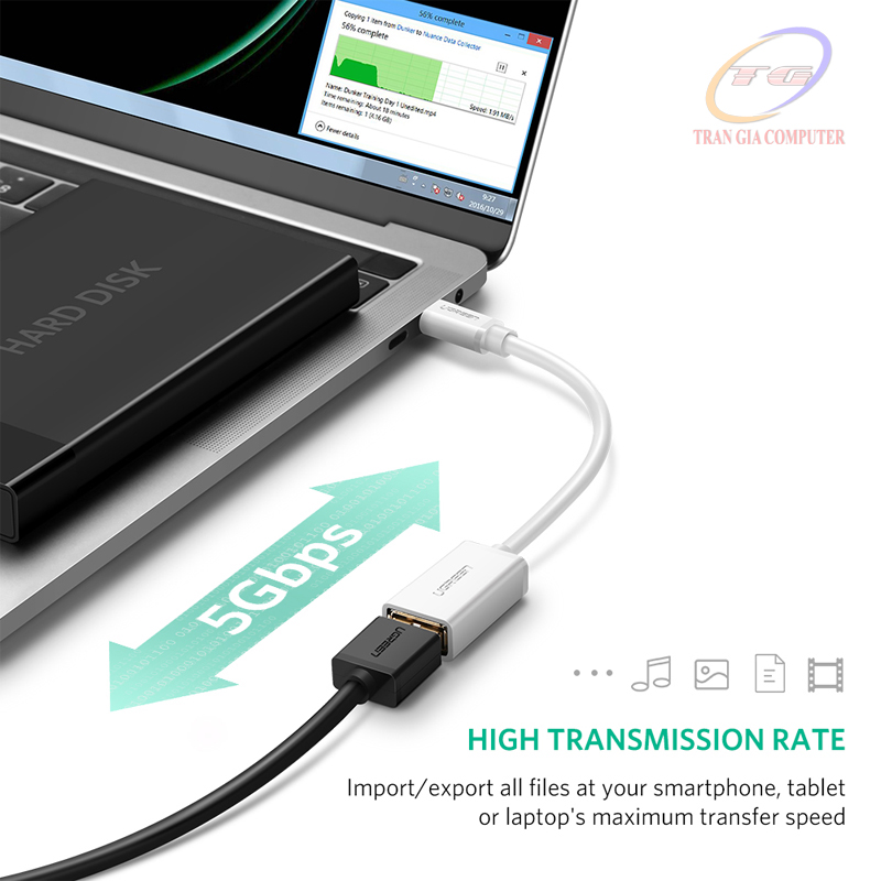 Cáp OTG USB Type C to USB 3.0 Ugreen 30702