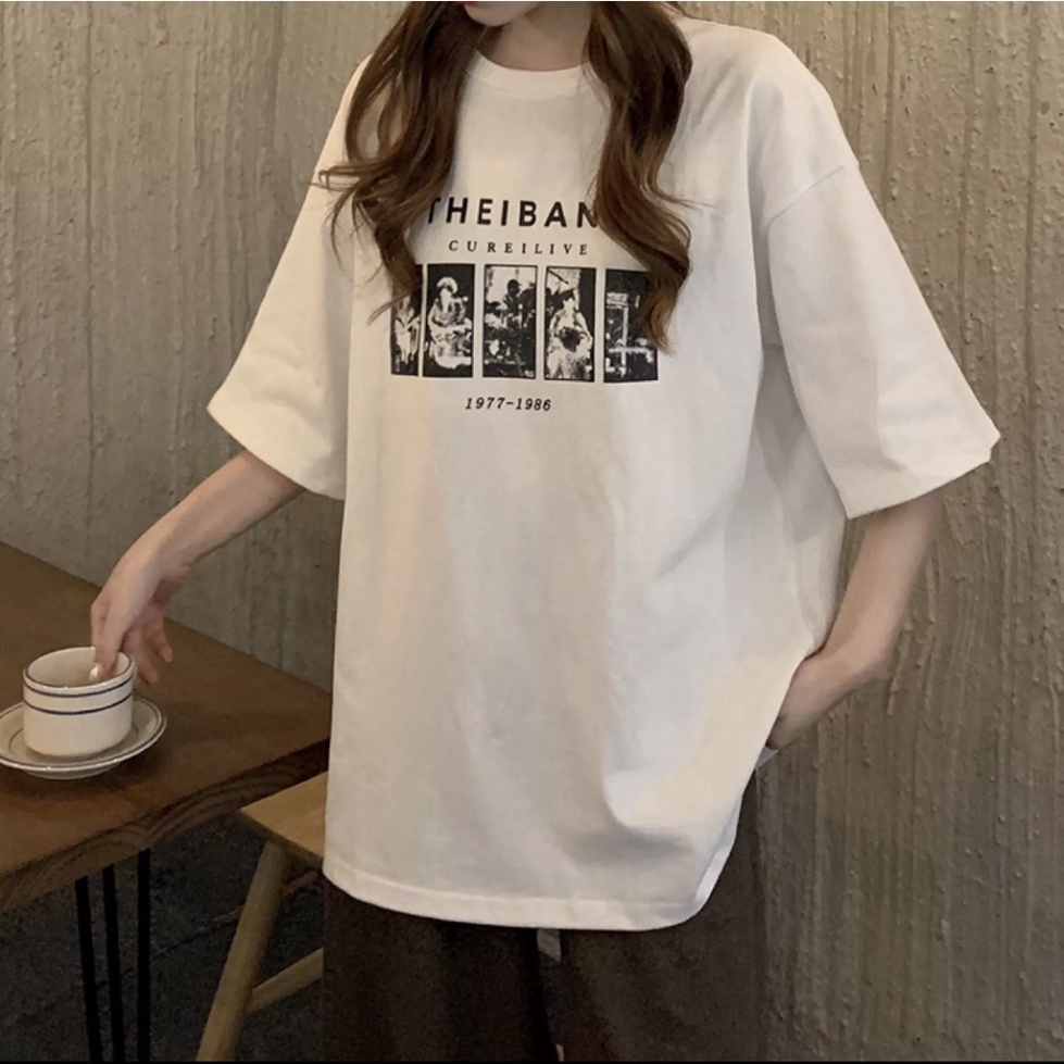 Áo Thun Tay Lỡ Form Rộng, Áo T Shirt The Band Cotton Oversize AT19