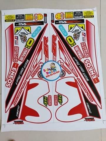 Tem exciter 150 y15zr Movistar đỏ