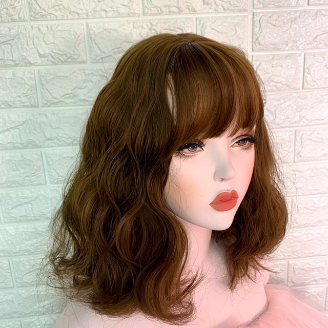 Tóc giả cả đầu ❤️FREESHIP❤️ Tóc giả cả đầu xù lỡ 35cm