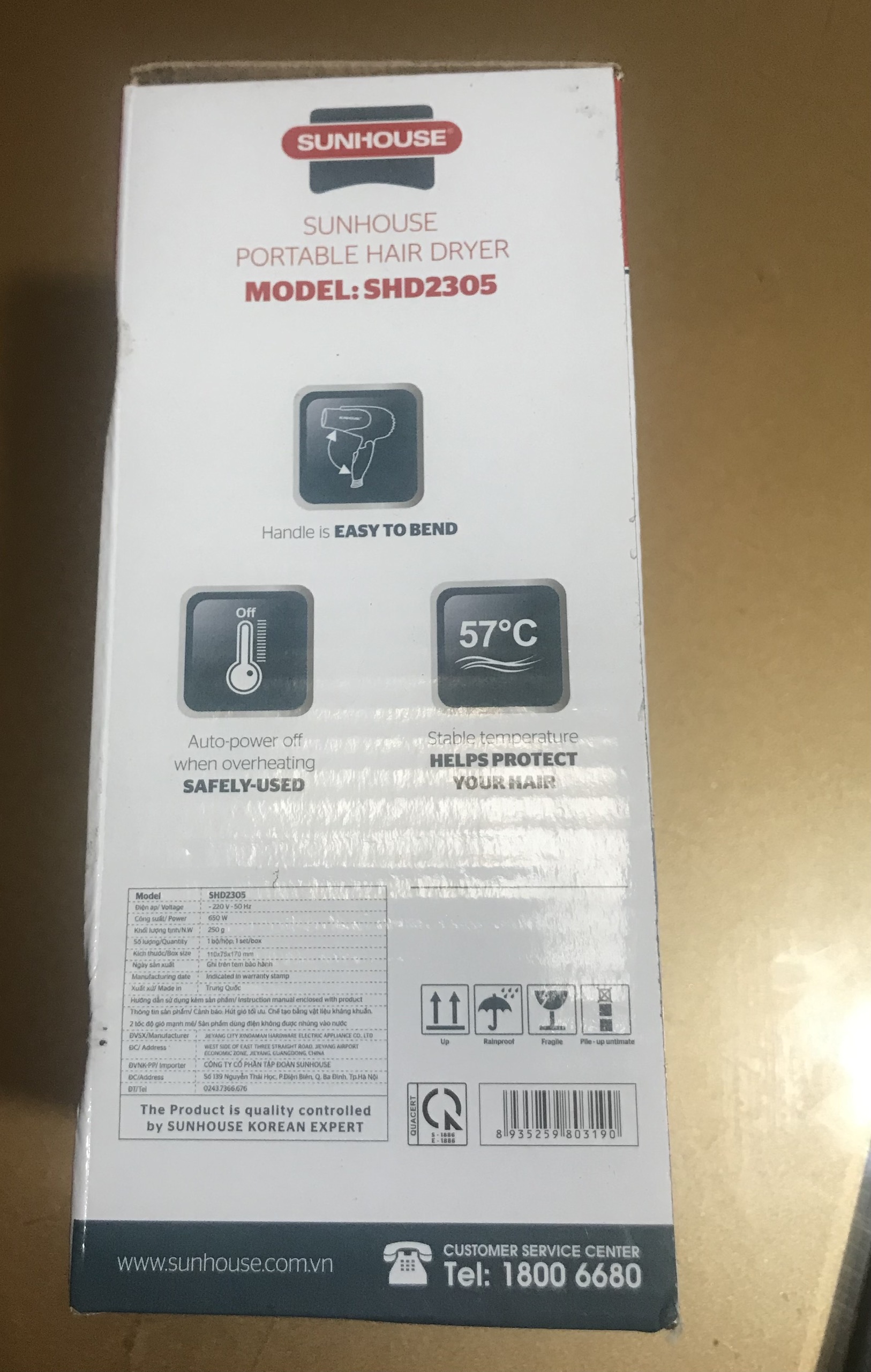 Máy Sấy Tóc Sunhouse SHD2305 - Xanh