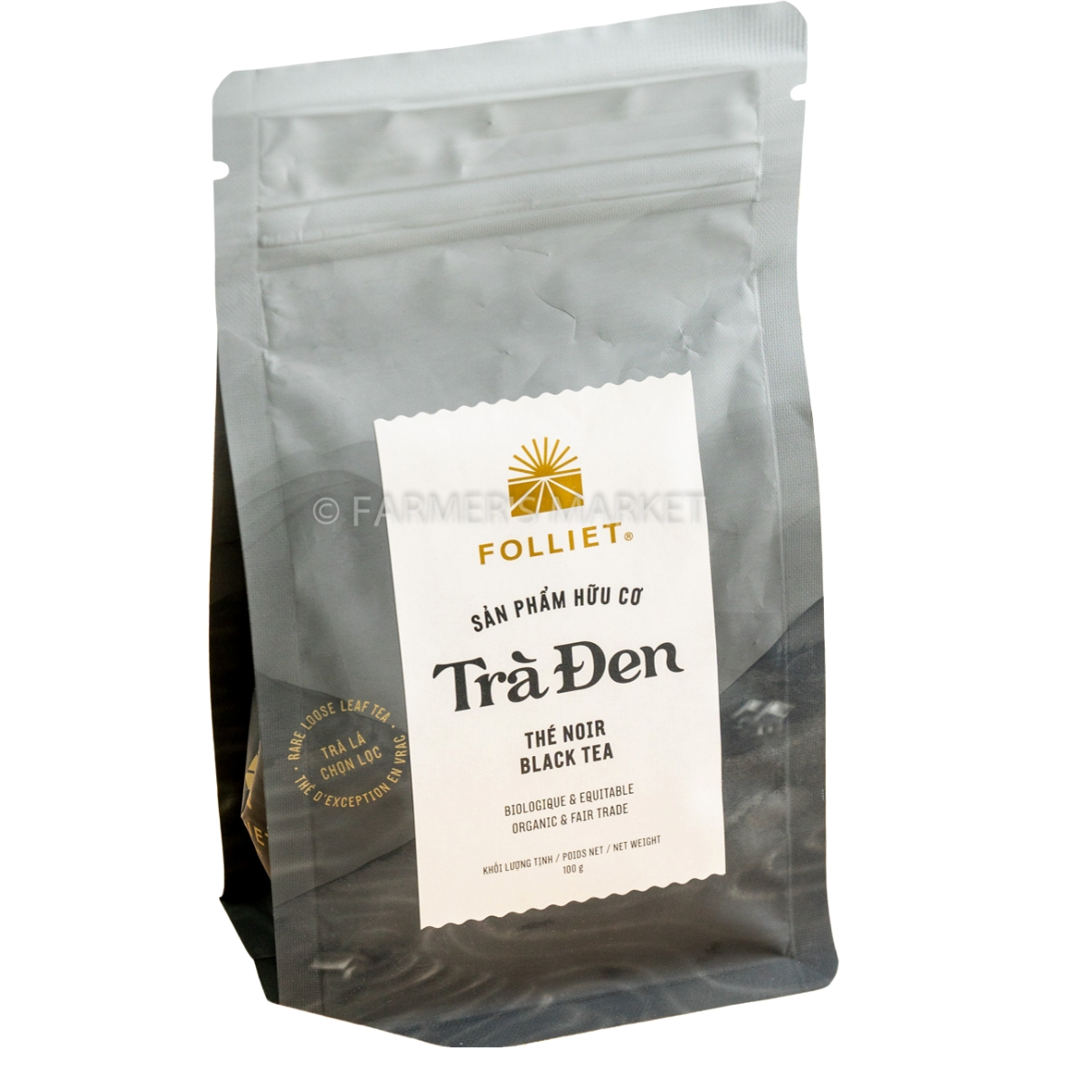 Trà Đen Hữu Cơ Organic Folliet 100g