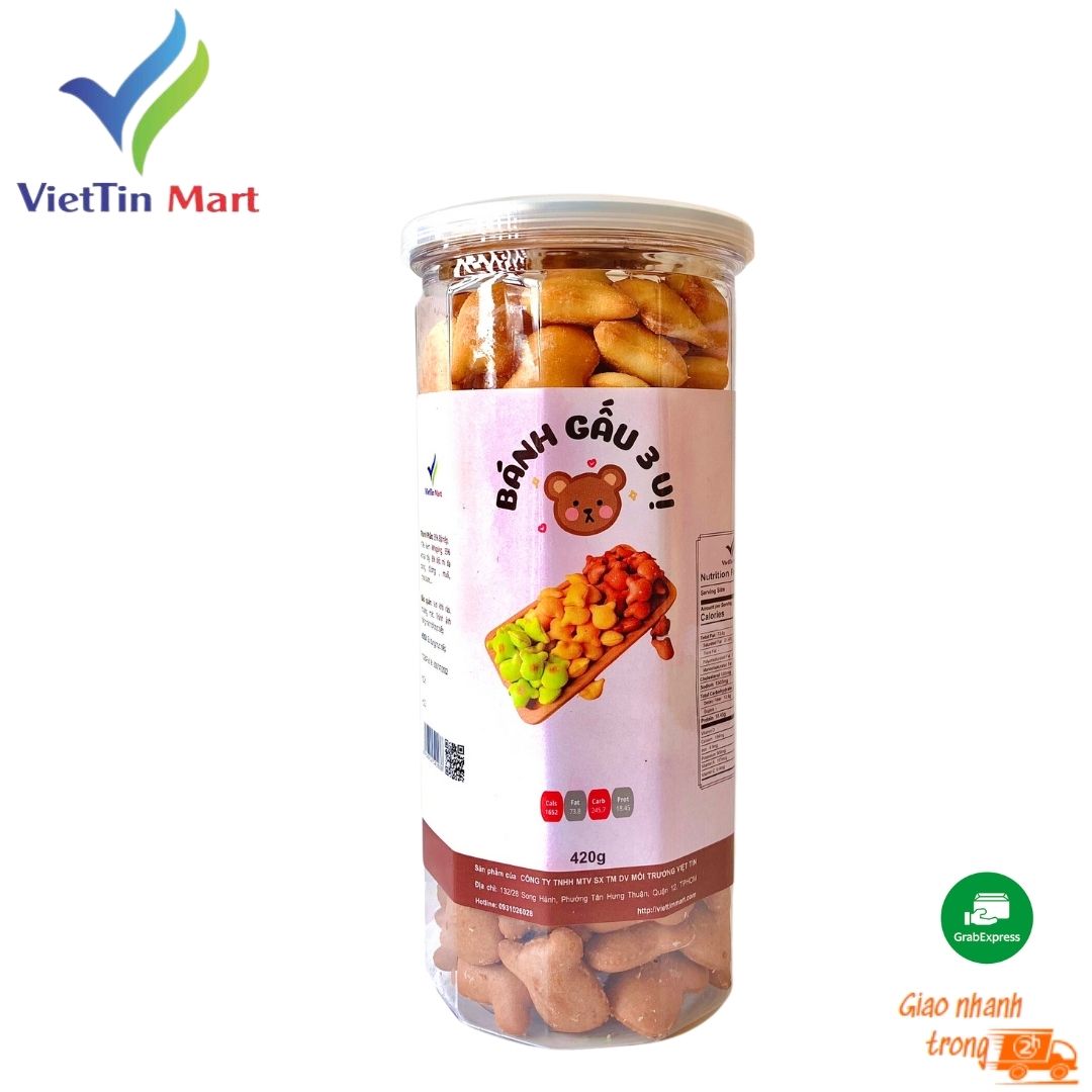 420GR_ Bánh gấu 3 vị -Viettin Mart