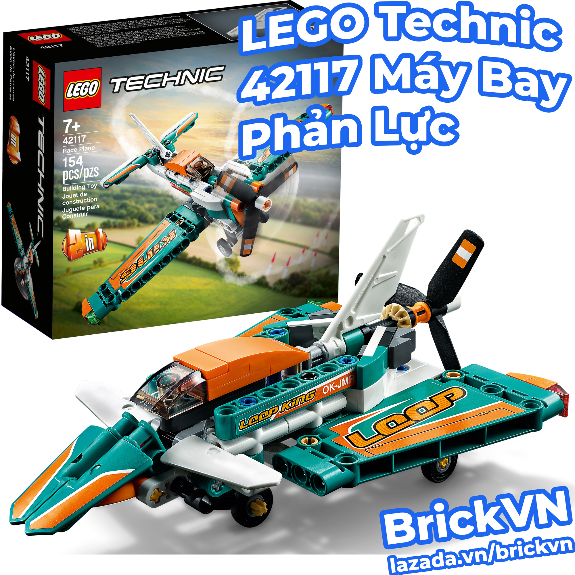 Đồ Chơi Lắp Ráp LEGO Technic 42117 Máy Bay Phản Lực [BrickVN]
