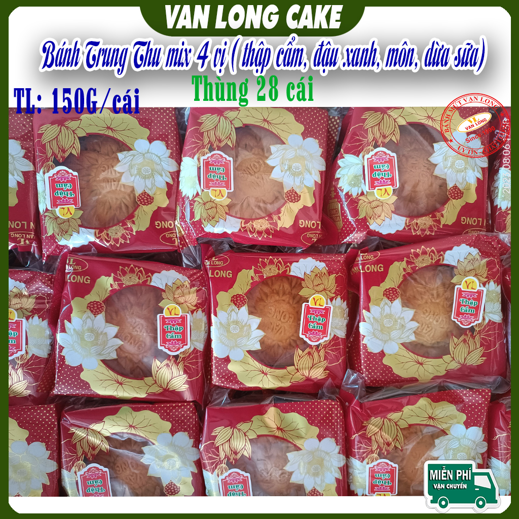 [BÁNH CHAY] Bánh trung thu Vạn Long thập cẩm 150g chay
