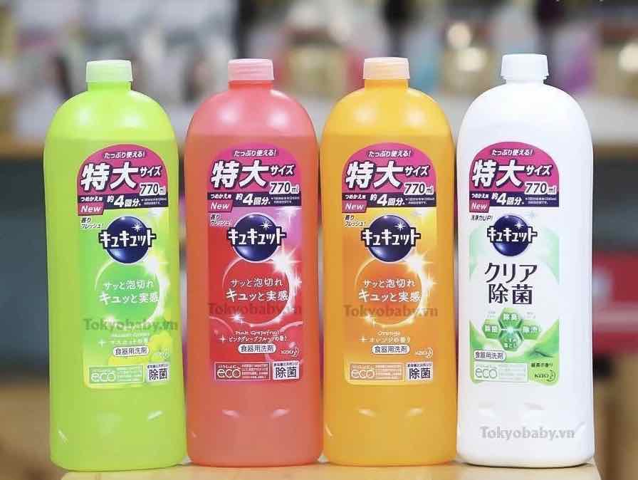 [HCM]Nước rửa chénrửa bát Kao 770ml hương Cam