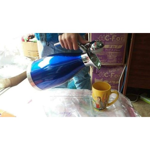 Bình Nước Cách Nhiệt Pha Trà Cà Phê Cao Cấp 2L- Bình Pha Trà - Bình Pha Trà , Pha Cà Phê Mỏ Vịt Đựng Nước 2 Lít Inox Cách Nhiệt Cao Cấp Nhiều Màu - bình giữ nhiệt dung tích lớn - đồ dùng phòng ăn uống - nobita shop