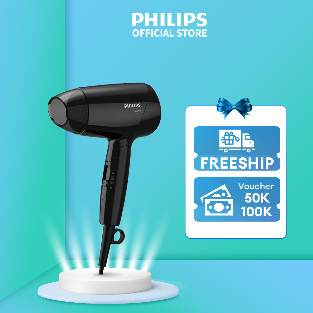 Máy sấy tóc Philips BHC010/10 - chăm sóc tóc - sấy khô tóc nhanh - 3 chế độ sấy - bảo hành chính hãng 2 năm