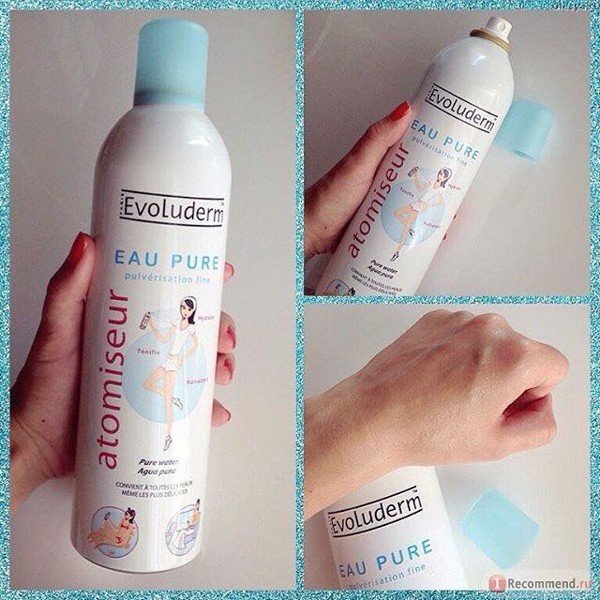 Xịt Khoáng Cấp Ẩm Làm Dịu Da Evoluderm Atomiseur Eau Pure