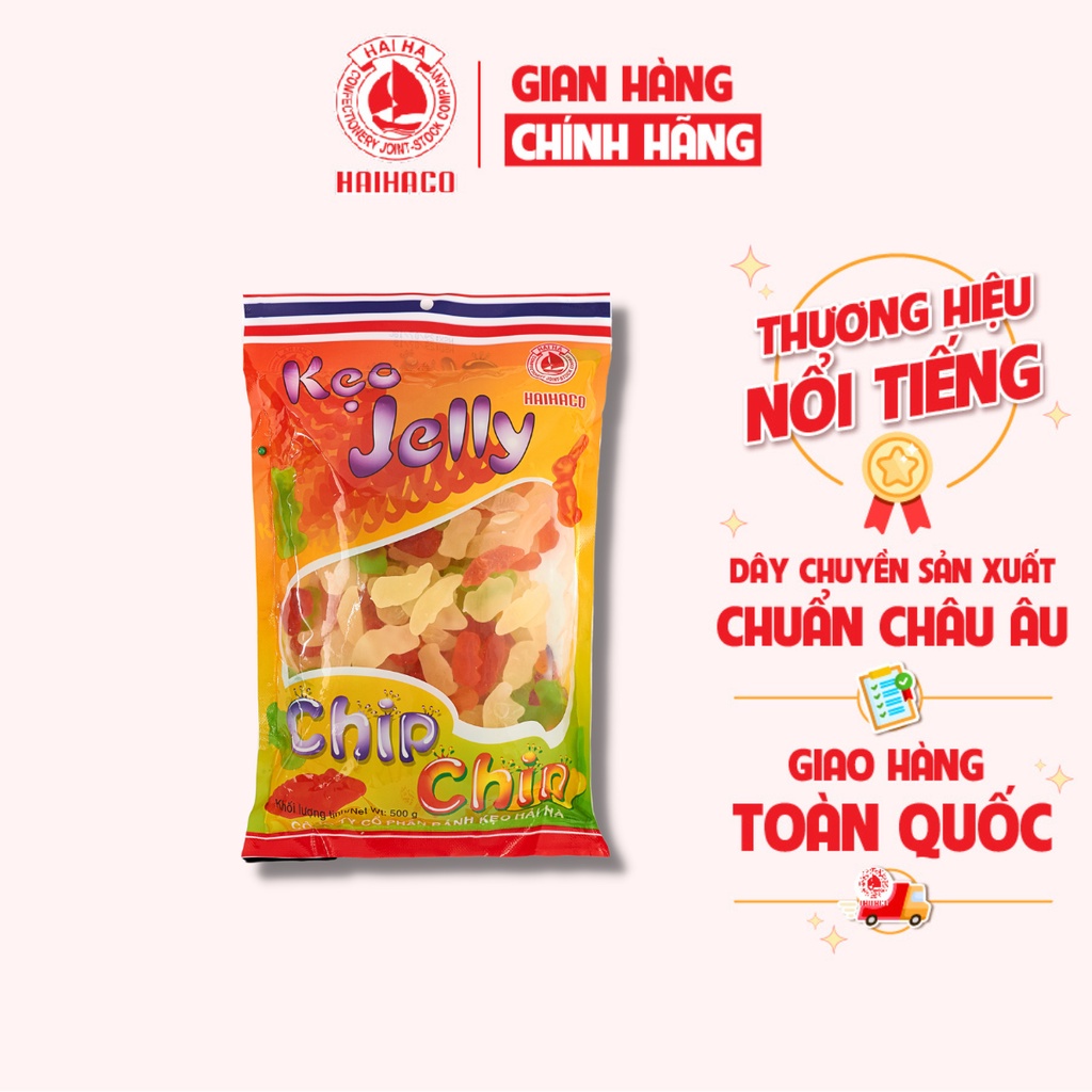 [Thùng Giá Sỉ] Kẹo Dẻo Jelly Chip Chip Túi 500g (20 Túi/ Thùng)