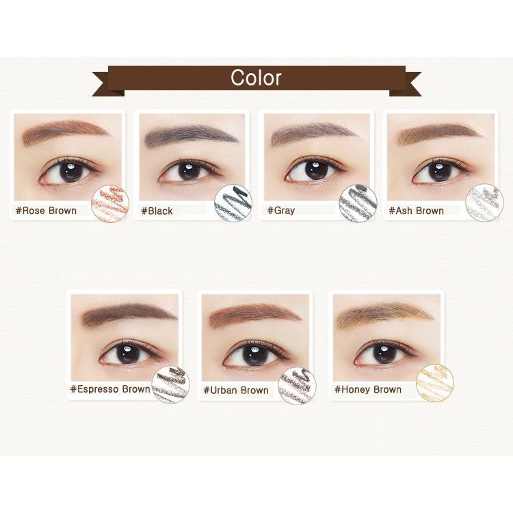 Chì Kẻ Chân Mày Innisfree Auto Eyebrow Pencil, Chì kẻ mày 2 đầu