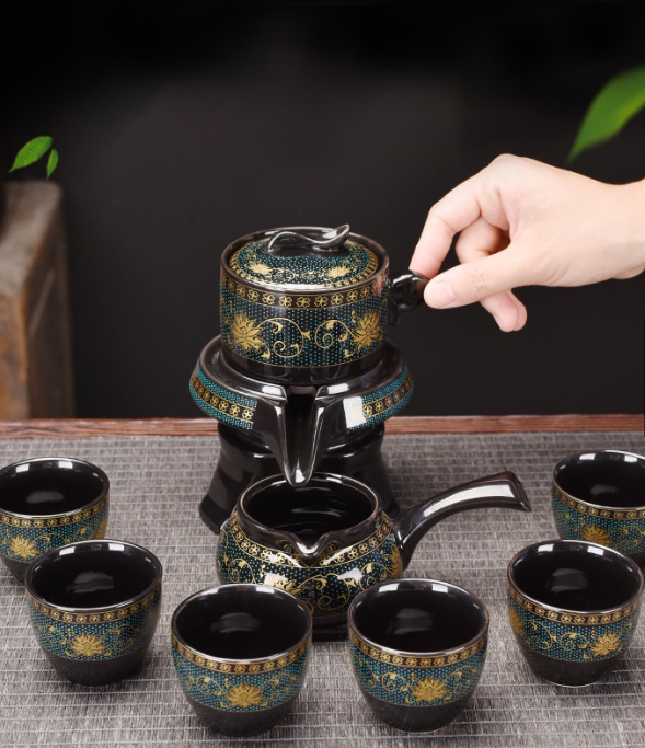 Bộ ấm chén uống trà cối xay cao cấp