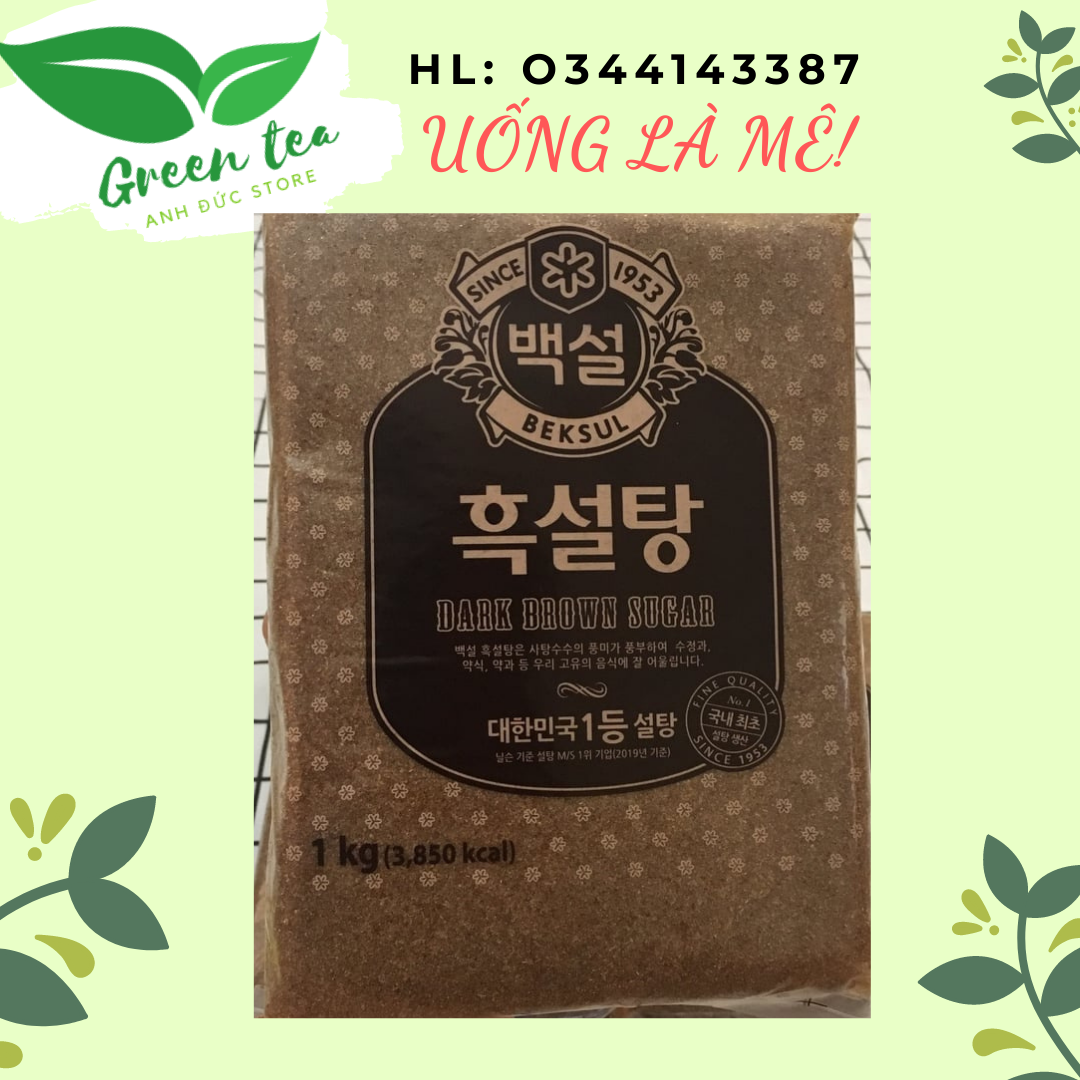 FREESHIP/ ĐƯỜNG ĐEN HÀN QUỐC BEKSUL/UỐNG LÀ MÊ