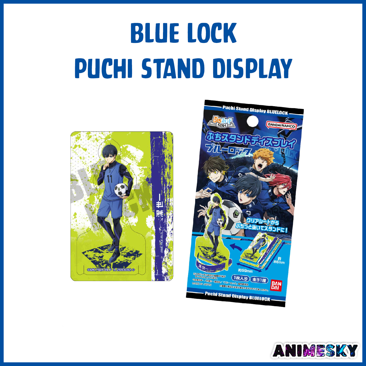[Có sẵn] Pack card nhân phẩm standee Blue Lock chính hãng - thẻ Blue Lock
