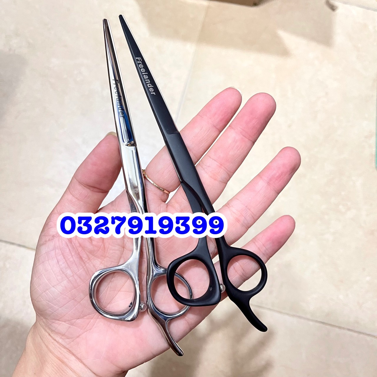 Freelander Kéo Cắt Tóc Cao Cấp 6.0in Nhật Bản Hợp Kim Thép 440C Độ Cứng 62HRC Chất Lượng Cao Tặng Bao Da